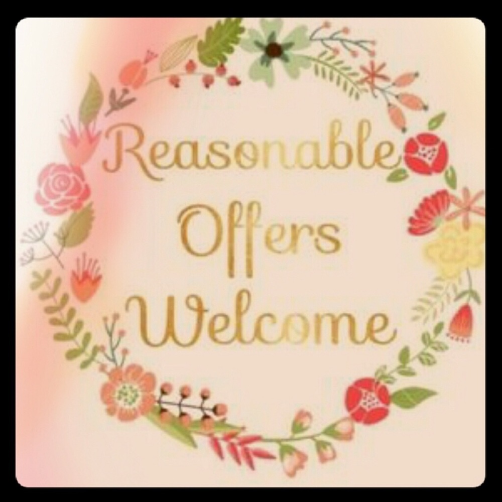 Reasonable offers welcome